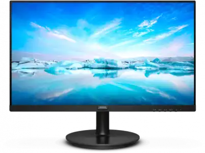 Monitor - Philips 241V8L/00, 23.8" FHD, VA, 4 ms, 75 Hz, Antirreflectante, Smart Contrast, sRGB, Negro