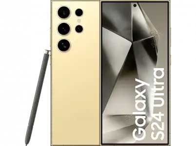 Móvil - Samsung Galaxy S24 Ultra, Titanium Yellow, 512GB, 12GB RAM, 6.8" QHD+, Qualcomm Snapdragon 8, 5000mAh, Android 14