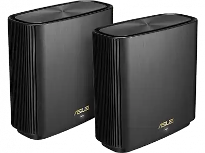 Sistema WiFi Mesh - ASUS XT9 B-1-PK, 2 pack, 7.8 Gbit/s, Tribanda, Hasta 530 m², 6, Negro