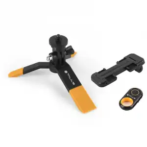 Talius TRI01 Kit Trípode + Mando Bluetooth Amarillo