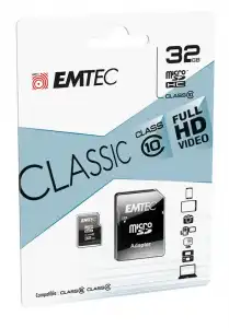 Tarjeta Micro SD EMTEC 32Gb C10 + adaptador