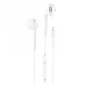 Tech One Tech Eartech Tec1001 Auriculares con Micrófono Jack 3.5mm Blancos