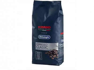 Café en grano - De'Longhi Kimbo Silver Classic, 1 kg, Arábica y Robusta