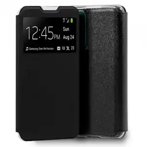 Cool Funda Flip Cover Liso Negro para Huawei P Smart 2021