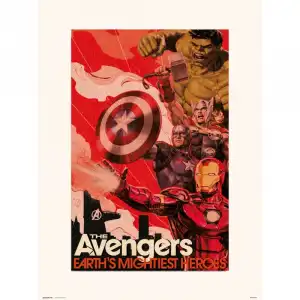 Erik Lámina Marvel Vengadores Earths Mightiest Héroes 40x30cm