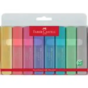 Estuche Faber-Castell 8 marcadores Textliner pastel