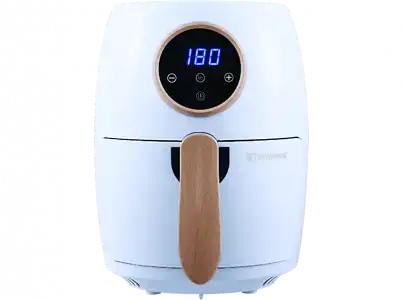 Freidora de aire - Bergner Naturally BG-50037, 2 l, 1000 W, Hasta 200ºC, Antiadherente, Blanco