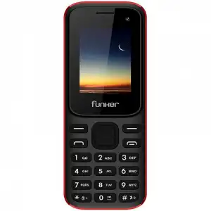 Funker F2 Teléfono para Personas Mayores Negro/Rojo