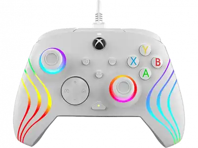 Mando - PDP Afterglow Wave, Para Xbox Series X, Cable, Blanco