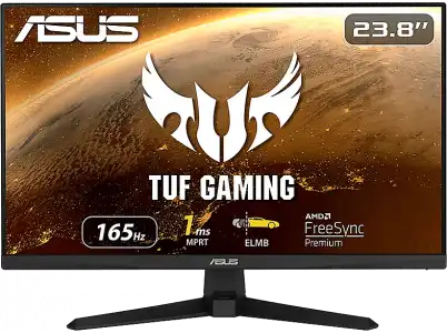 Monitor gaming - Asus TUF Gaming VG249Q1A, 23.8" FHD, IPS, 1 ms, 165 Hz, FreeSync™ Premium, Negro