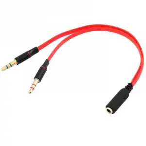 OcioDual Cable Divisor de Audio Mini Jack 3.5mm a 2x Jack 3.5mm TRS Hembra/Macho