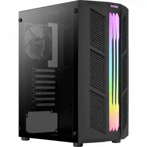 Aerocool Prime Cristal Templado USB 3.1 RGB Negra