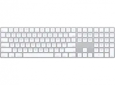 APPLE Magic Keyboard, teclado inalámbrico numérico, Bluetooth®, QWERTY Español, Plata