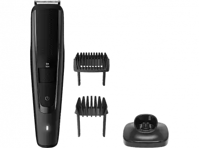 Barbero - Philips BT5515/20, Hasta 90 min, Cuchillas autoafilables, Negro