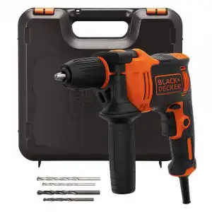 Black&Decker BEH710K-QS Taladro Percutor 710W + 4 Brocas + Maletín