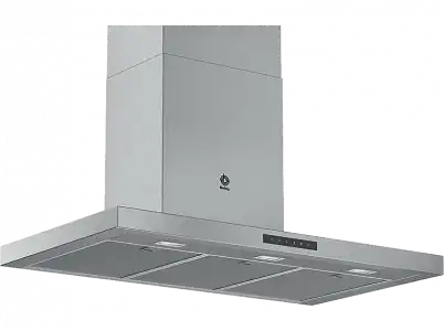 Campana - Balay 3BC997GX, 440 m3/h, 4 velocidades, 55 dB, A+, Inox