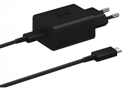 Cargador - Samsung EP-T1510XBEGEU, Cable USB-C, 1 m, 15W, Carga rápida, Negro