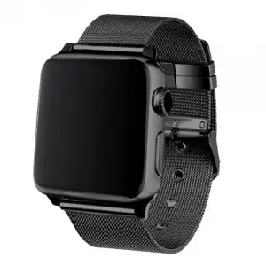 Cool Correa Metal Negro para Apple Watch 38/40mm Series 1/2/3/4/5/6/SE