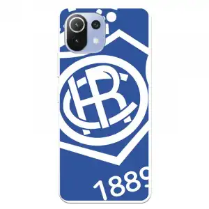 Funda del Recre Escudo Fondo Azul Licencia Oficial Real Club Recreativo de Huelva para Xiaomi Mi 11 Lite