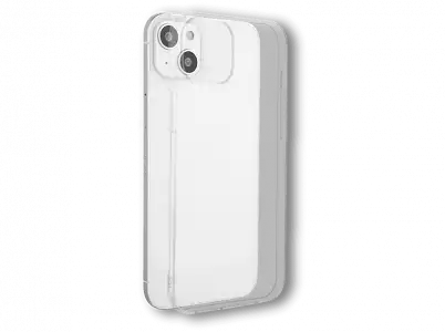 Funda - ISY ISC-1025, Para iPhone 14, Resistente a salpicaduras, Trasera, Poliuretano, Transparente