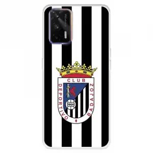 Funda Para Realme Gt Del Badajoz Escudo Blanquinegro - Licencia Oficial Club Deportivo Badajoz
