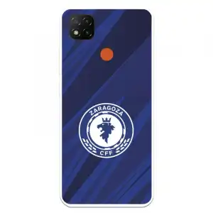 Funda Para Xiaomi Redmi 9c Del Zaragoza Cf Femenino Escudo Fondo Azul-negro - Licencia Oficial Zaragoza Cf Femenino