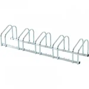 Homcom Soporte para Bicicletas 3/5/6 Plateado