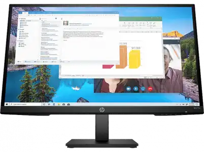 Monitor - HP M27HA, 27", Full-HD, 5 ms, 60 Hz, 1 VGA; Low blue light, IPS, Negro