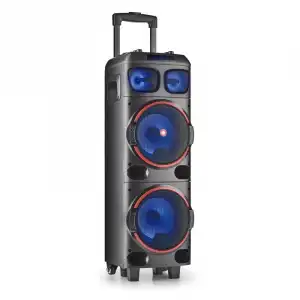 NGS Wild Dub 1 Altavoz Portátil de 300W Bluetooth y True Wireless Doble Subwoofer 8"