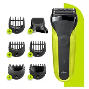 Afeitadora Series 3 Shave&Style 300BT Negro/Verde