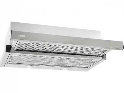 Campana extraíble - Teka CNL 6400.2, 2+1 velocidades, 370 m³/h, Stop Programable, 60 cm, Inox