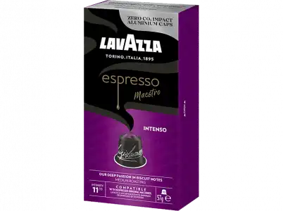 Cápsulas monodosis - Lavazza Espresso Inteso, 10 cápsulas, Compatibles con el sistema Nespresso