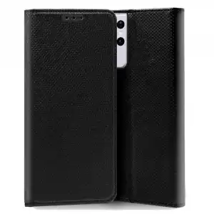 Cool Funda Flip Cover Liso Negro para Samsung Galaxy S21 Ultra