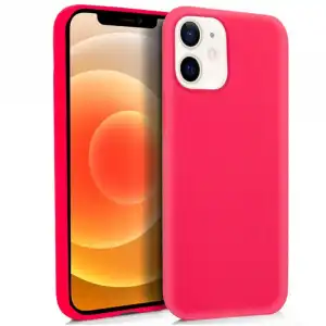 Cool Funda Silicona Rosa para iPhone 12 Mini