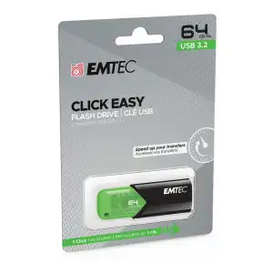 EMTEC - Pendrive Click Easy 64 GB USB 3.2