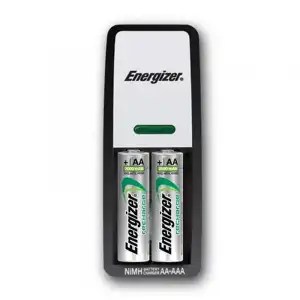 Energizer Mini Charger Cargador + 2 Pilas AA 2000mAh