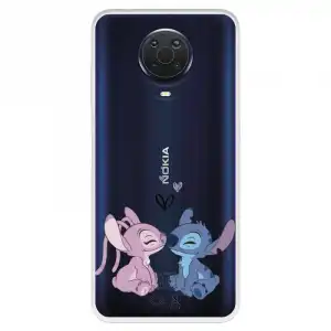 Funda Para Nokia G20 Oficial De Disney Angel & Stitch Beso - Lilo & Stitch