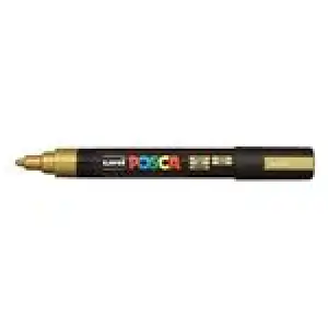 Marcador Uni Posca pintura PC-5M punta poliéster forma de bala 1.8-2.5 mm oro