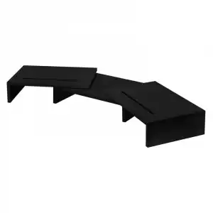 Ml-Design Soporte para Monitor Doble 110x27x10,5cm Negro