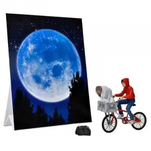 Neca E.T. 40 Aniversario Elliott & E.T. en Bicicleta Figura 12 cm