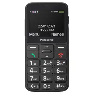 Panasonic - Teléfono Móvil Senior KX-TU160 De Fácil Uso Negro