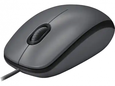 Ratón - Logitech M100, Cable USB, 3 Botones, 1000 DPI, Ambidiestro, PC, Mac, Portátil Negro