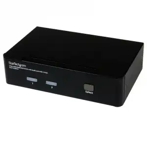 Startech Conmutador Switch KVM 2x HDMI + Hub USB