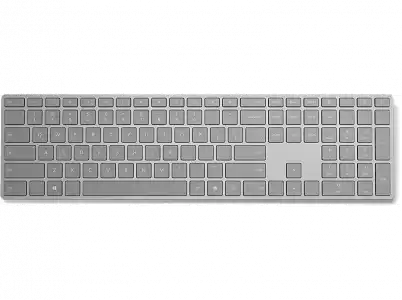 Teclado - Microsoft WS2-00012 Surface, Inalámbrico, Bluetooth 4.0, Plata