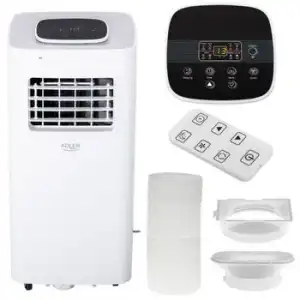 Aire Acondicionado Portátil, Temporizador, Control Temperatura, Pantalla Led, Mando Distancia Blanco 575w Adler Ad 7924