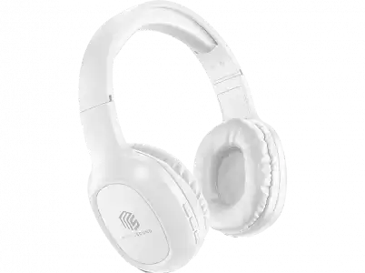 Auriculares inalámbricos - Music Sound Basic, Bluetooth, Autonomía 14h, Tiempo de carga 2h, Blanco