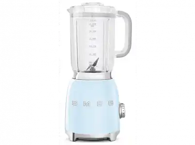 Batidora de vaso - Smeg BLF01PBEU, 800 W, 1.5 l, 18000 RPM, 4 Velocidades, Función Pulse, Azul