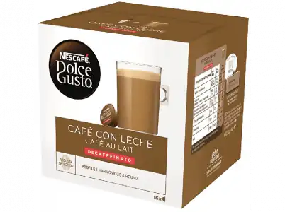 Cápsulas monodosis - Dolce Gusto Café con leche Decaffeinato, 16 cápsulas