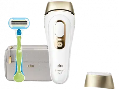 Depiladora IPL - Braun Silk Expert Pro 5 PL5054, Depilación permanente, Skin 2.0, 3 modos de suavidad, Blanco