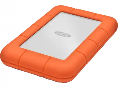 Disco duro 1 TB - LaCie Rugged Mini, USB C 3.0 , Naranja